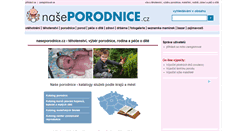 Desktop Screenshot of naseporodnice.cz