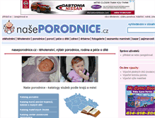 Tablet Screenshot of naseporodnice.cz